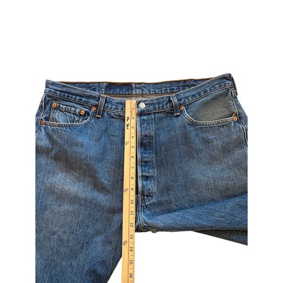 Levis 501xx Jeans Mens 42x30 (39x27.5) Blue Original Fit Button Fly 90s USA Made - Picture 9 of 12